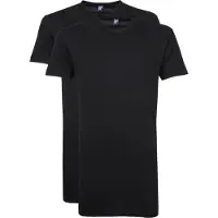 Alan red T-shirt Vermont Black 2Pack V-Hals Extra Lang + 5cm S