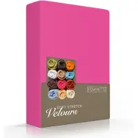 Romanette Hoeslaken Romanette Fuchsia Roze (Velours)