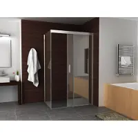 Wiesbaden Side zijwand voor Puerta en Slide nisdeur 1000 x 2000 x 8 mm nano helder glas/chroom
