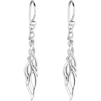 Elli Oorbellen 'Blatt' zilver