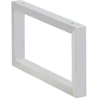 Wiesbaden Ophangbeugel vierkant 460 x 220 mm chroom