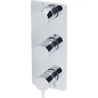 Wiesbaden Caral afbouwdeel therm. 3 weg chroom