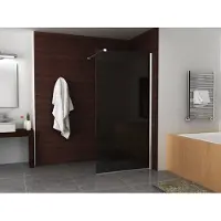 Wiesbaden Comfort inloopdouche 900 x 2000 x 10 mm nano rookglas/chroom