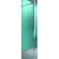 Wiesbaden Zijwand hoekprofiel 40x200 cm nano coating 8 mm
