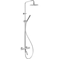 Wiesbaden Caral thermostatische bad opbouwset chroom coating