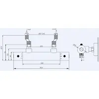 Mueller Round Thermostatische douchekraan 12cm chroom