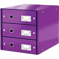 Leitz 6048 WOW ladeblok paars metallic (3 laden)