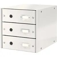 Leitz 6048 WOW ladeblok wit metallic (3 laden)