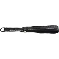 Hurtta Half Choke Halsband / Hondenhalsband - Nylon - Neopreen binnenvoering - Zwart - Reflecterend - Maximale Kopomtrek: 32 cm - Nekomtrek: 22 - 27 cm - GELIEVE ALVORENS BESTELLEN OPMETEN