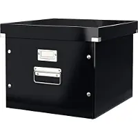Leitz Hangende bestandenbox - - 60460095 - Zwart - 50 A4 mappen - Stevig gelamineerd karton