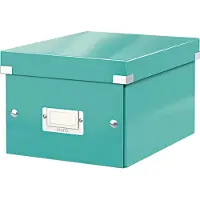 Leitz archief- en transportbox serie Click + Store, klein, voor A5, ijsblauw