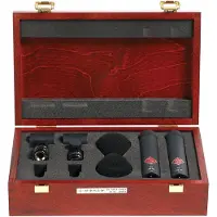 Neumann KM184 Stereo Microfoon Set Zwart