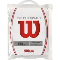 Wilson Pro Perforated Tennis Overgrip 12 Units Rood,Wit