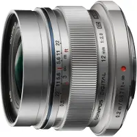 Olympus M.ZUIKO DIGITAL ED 12 mm 1:2.0 objectief - Zilver