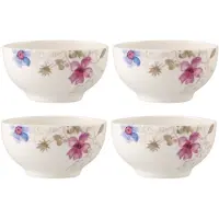 Villeroy & Boch French-Bols Mariefleur Gris Basic 15 x 13 cm Set van 4