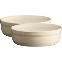 Emile Henry crème brûlée schaaltje - set 2 stuks - crèmekleurig