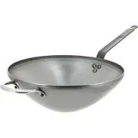 De Buyer Wokpan | Plaatstaal | 1,96 kg | 10 x Ø32 cm