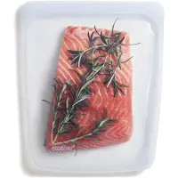 SmartaSaker - Half Gallon Vershoudzak 1,92 liter - Siliconen - Transparant