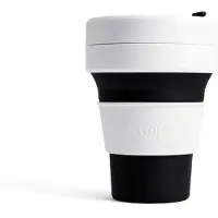 Stojo - Pocket Cup - Koffie / Theebeker - 355 ml - Herbruikbaar - Opvouwbaar - Black