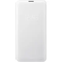 Samsung Galaxy S10e Led View Cover Book Case Wit/Geel