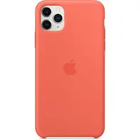 Apple iPhone 11 Pro Max Silicone Back Cover Mandarijn