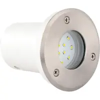 BES LED LED Grondspot - Inbouw Rond 1.2W - Waterdicht IP67 - Blauw - RVS - Ø95mm