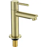Best design Toiletkraan Nancy Uitloop Recht 14 cm 1-hendel Mat Goud