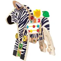 Manhattan Toys muziekinstrument Rocking Chicken 27 cm hout/staal
