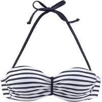 Venice beach Bikinitop navy / wit