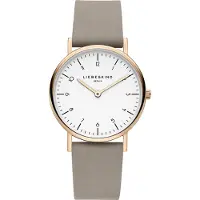 Liebeskind berlin Analoog horloge 'LT-0167-LQ' rose-goud / taupe / wit