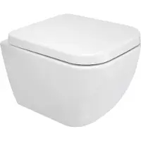 Wiesbaden Vesta junior wandcloset rimless verkort met Vesta Junior toiletzitting softclose en quick release glans wit