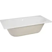 Xellanz Portus RD inbouw duo ligbad 190x90x49 cm acryl glans wit