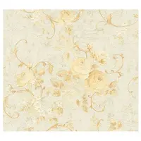 Living Walls KLASSIEK BLOEMEN BEHANG - Creme Beige Goud - AS Creation Romantico