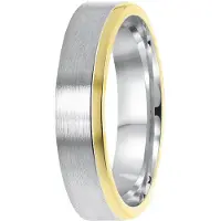 Lucardi Ring goud / zilver