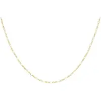 Lucardi 9 Karaat ketting figaro diamond cut