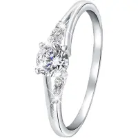 Lucardi Zilveren ring met zirkonia
