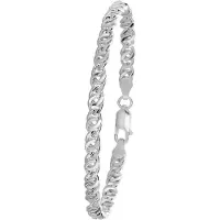 Lucardi Armband 'Basic' zilver
