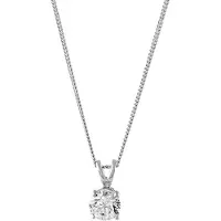 Lucardi Zilveren ketting & hanger met Swarovski Zirconia
