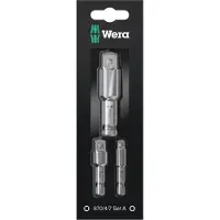 Wera 05073200001 870/4/7 Set A SB, 3‑delig 1/4 x 50mm