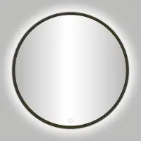 Best design Badkamerspiegel Venetie LED Verlichting 80x80 cm Rond Gunmetal