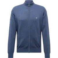 FYNCH-HATTON Gebreid vest donkerblauw / wit