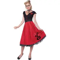 Vegaoo Retro Rock 'n Roll kostuum voor vrouwen