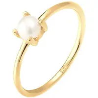 Elli Ring 'Pearl' goud / parelwit