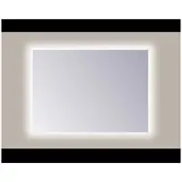 Sanicare Q-mirrors spiegel zonder omlijsting / PP geslepen 100 cm. rondom Ambiance warm white leds