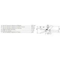 WESTINGHOUSE Jet 1 Plafondventilator (Ø) 105 cm Kleur ventilatorbladen: Zilver Kleur behuizing: Nikkel (geborsteld)