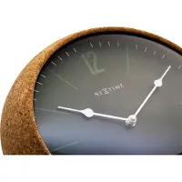 Nextime Ne-3509Gn Wandklok Cork Ø 30 Cm Groen