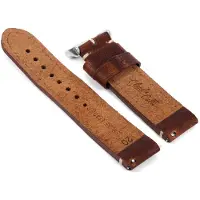 Claudio Calli Horlogeband G421 Vintage Denver Bruin Leder 20x20 mm