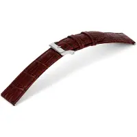 Claudio Calli Horlogeband C340 Croco Roodbruin Leer 12x10 mm