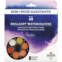 Koh-I-Noor Waterverf Koh-i-Noor briljant ass blister à 48 kleuren
