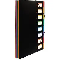 Viquel Rainbow Class sorteermap, ft A4, met 8 vakken